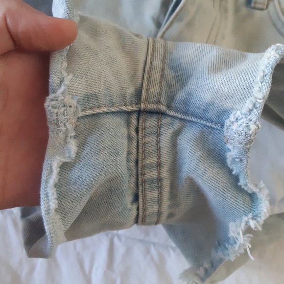 One Teaspoon Bandits Denim Cut-Off Shorts - Picture 6 of 7